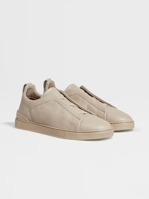 Tenis Triple Stitch™ en Piel de Ciervo Beige