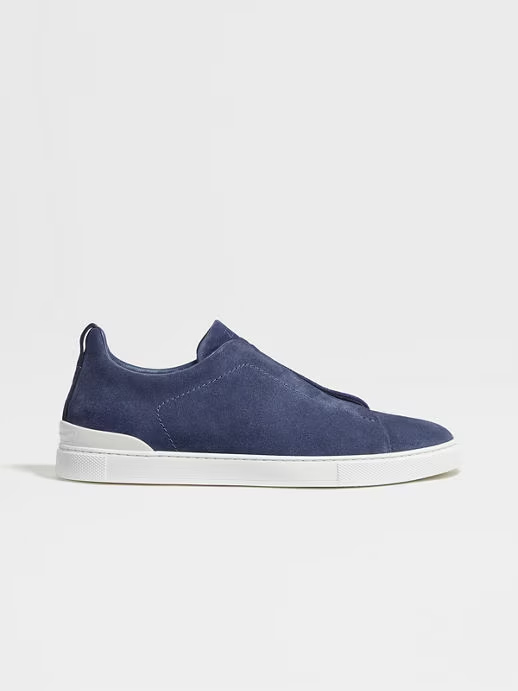 Tenis Triple Stitch™ en Gamuza Color Azul Utilitario
