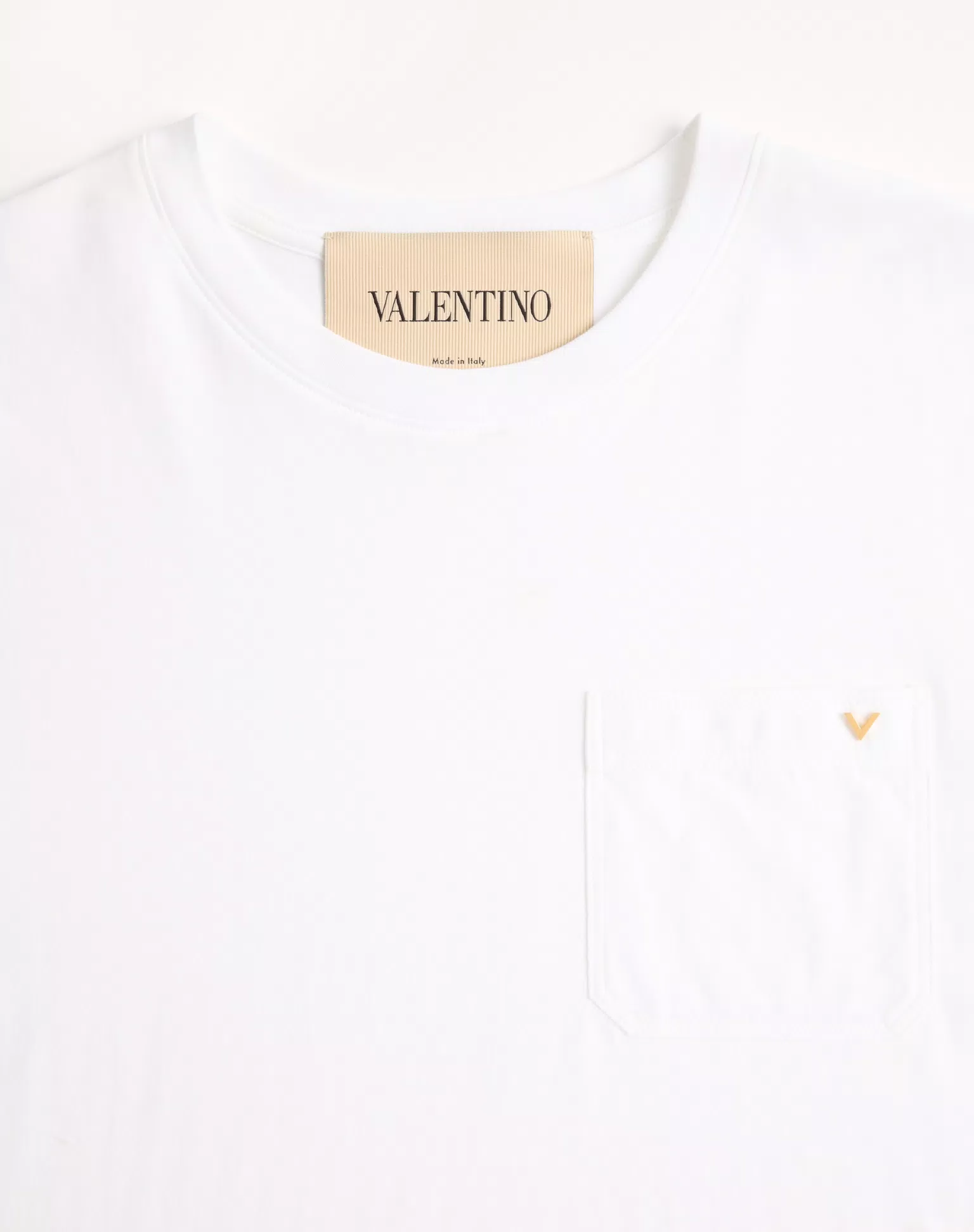 Valentino Cotton T-Shirt With Vgold