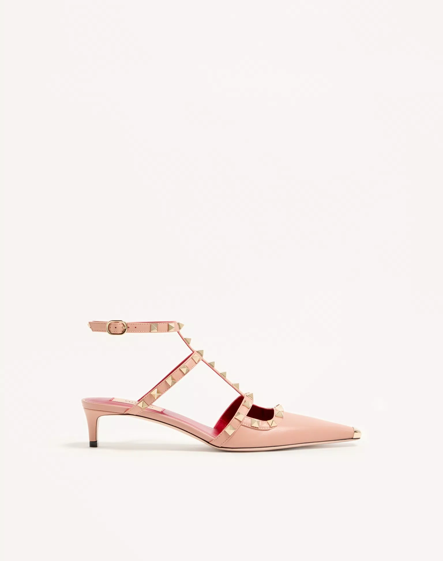 Valentino Rockstud Court Shoes In Kid Leather 40Mm