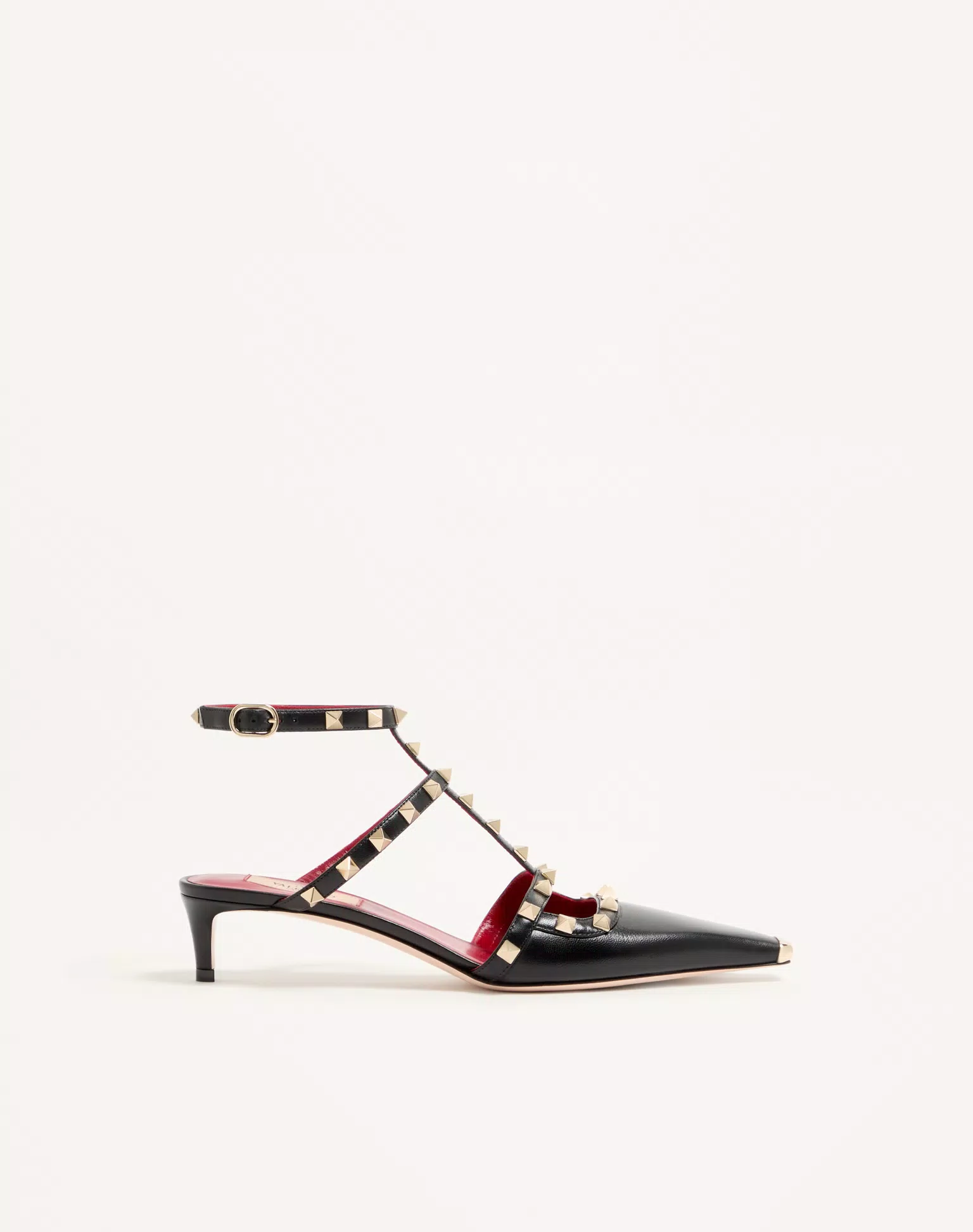 Valentino Rockstud Court Shoes In Kid Leather 40Mm