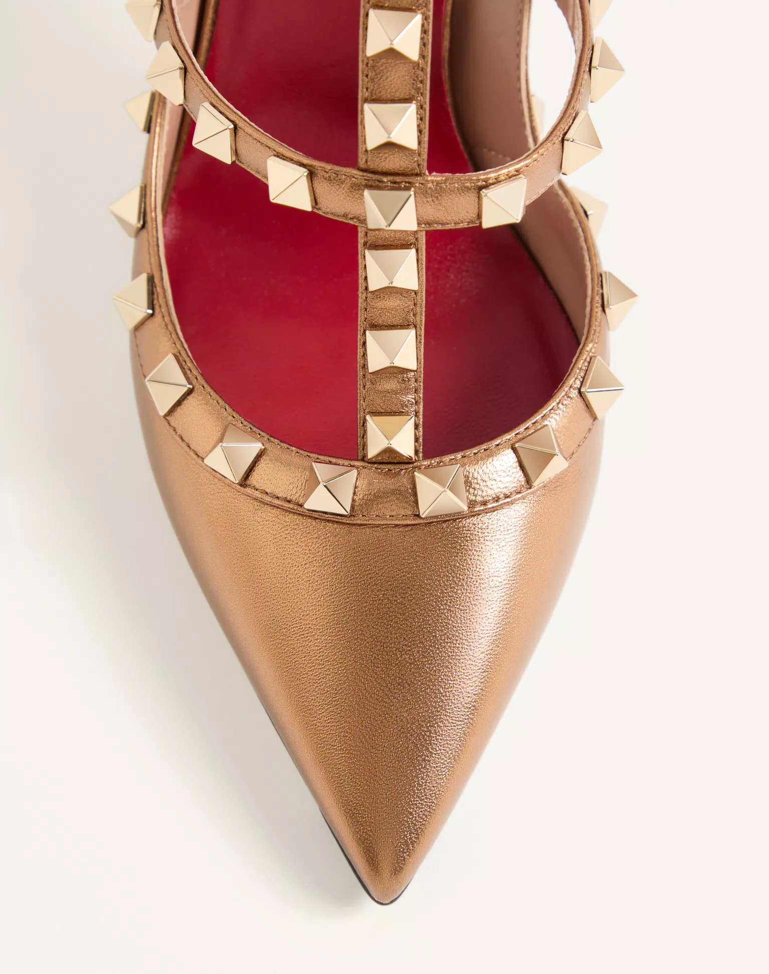 Valentino Rockstud Pump In Laminated Nappa Leather 100Mm