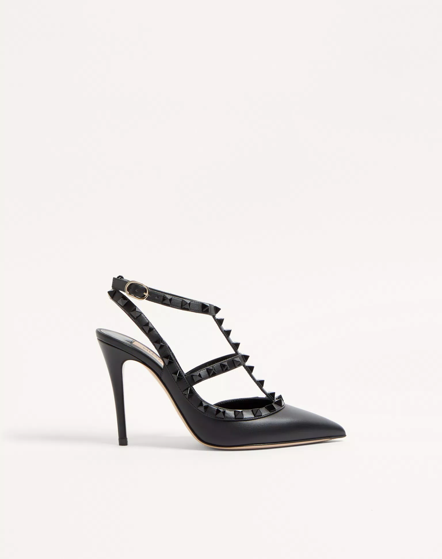 Valentino Rockstud Ankle Strap Pump With Tonal Studs 100 Mm