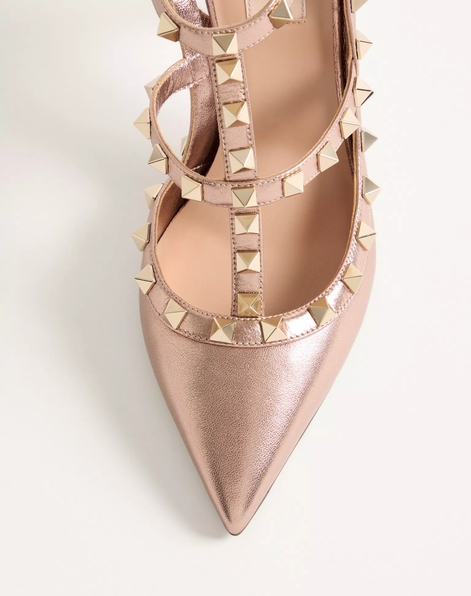 Valentino Rockstud Pump In Laminated Nappa Leather 100Mm