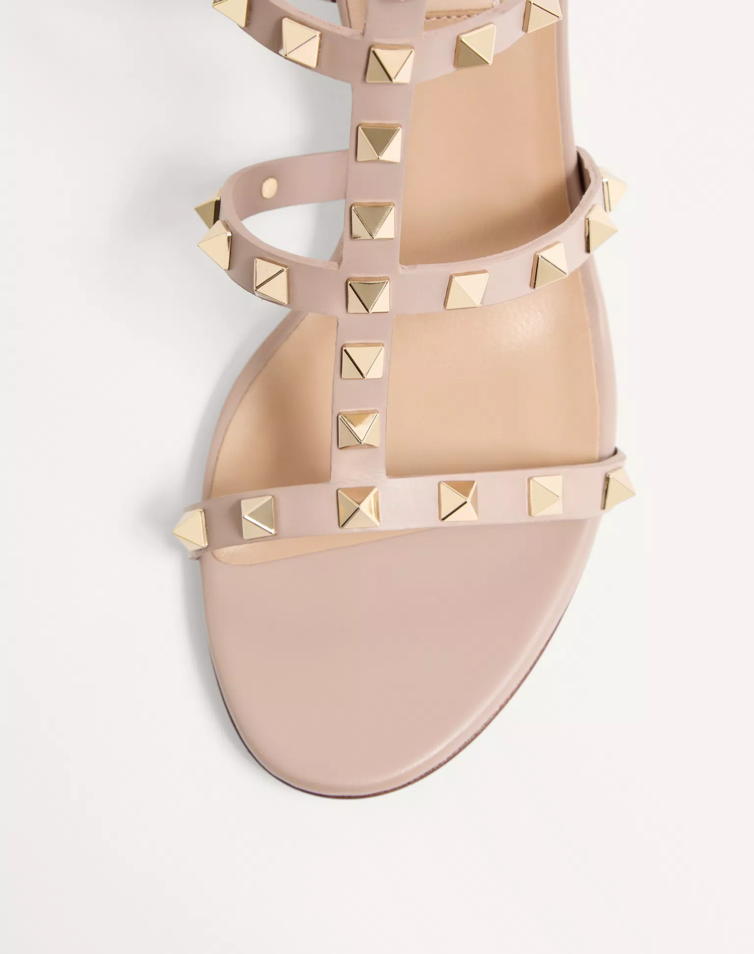 Valentino Rockstud Calfskin Ankle Strap Sandal 60 Mm