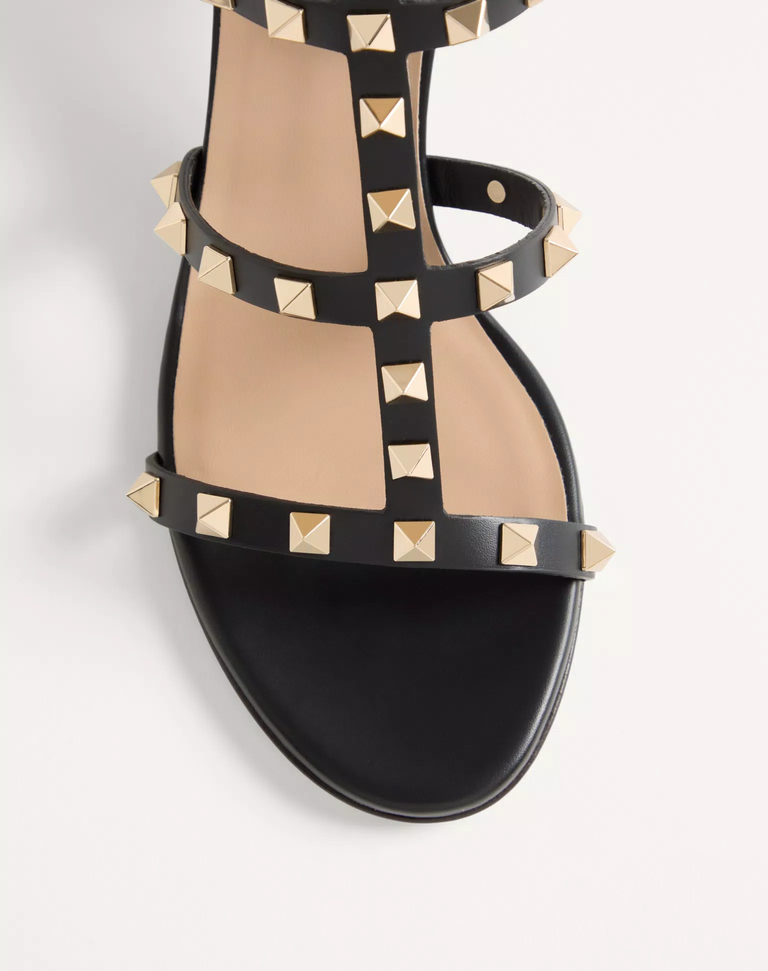 Valentino Rockstud Calfskin Ankle Strap Sandal 60 Mm