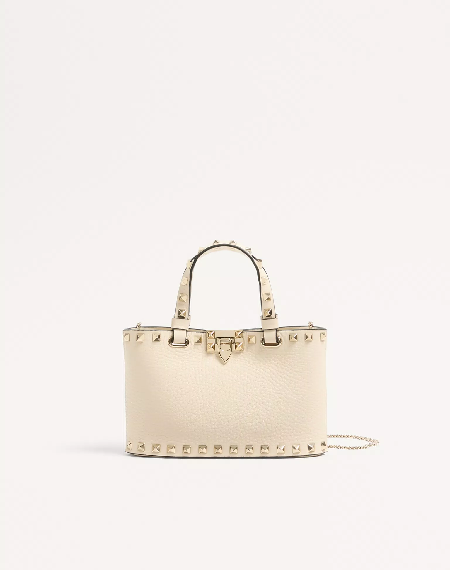 Valentino Rockstud Mini Shopping Bag In Grainy Calfskin