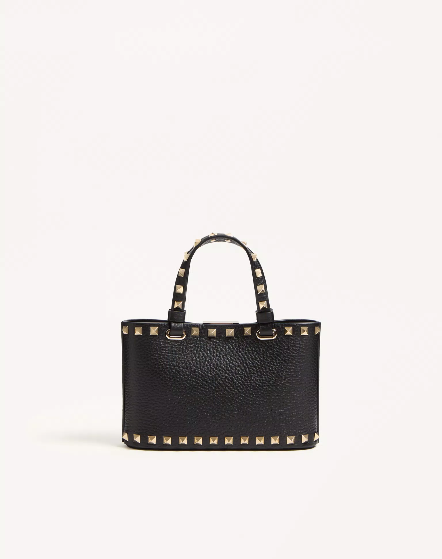 Valentino Rockstud Mini Shopping Bag In Grainy Calfskin