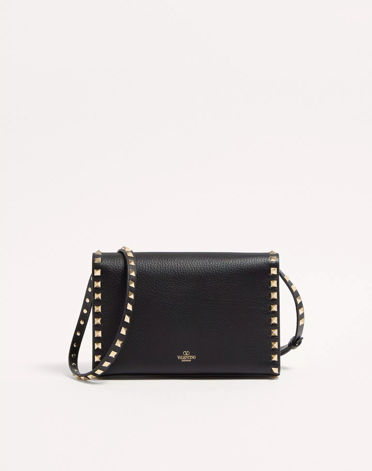 Valentino Small Rockstud Grainy Calfskin Crossbody Bag