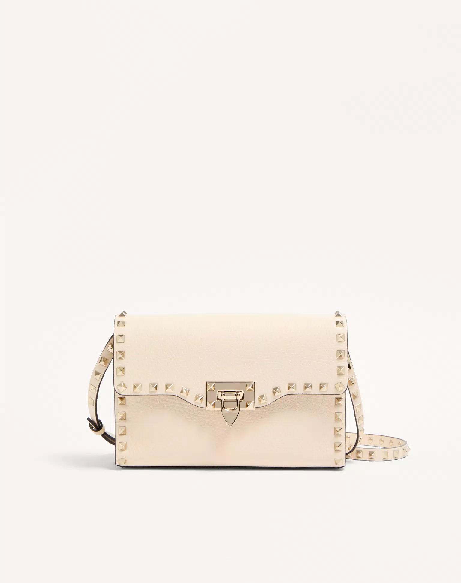 Valentino Small Rockstud Grainy Calfskin Crossbody Bag