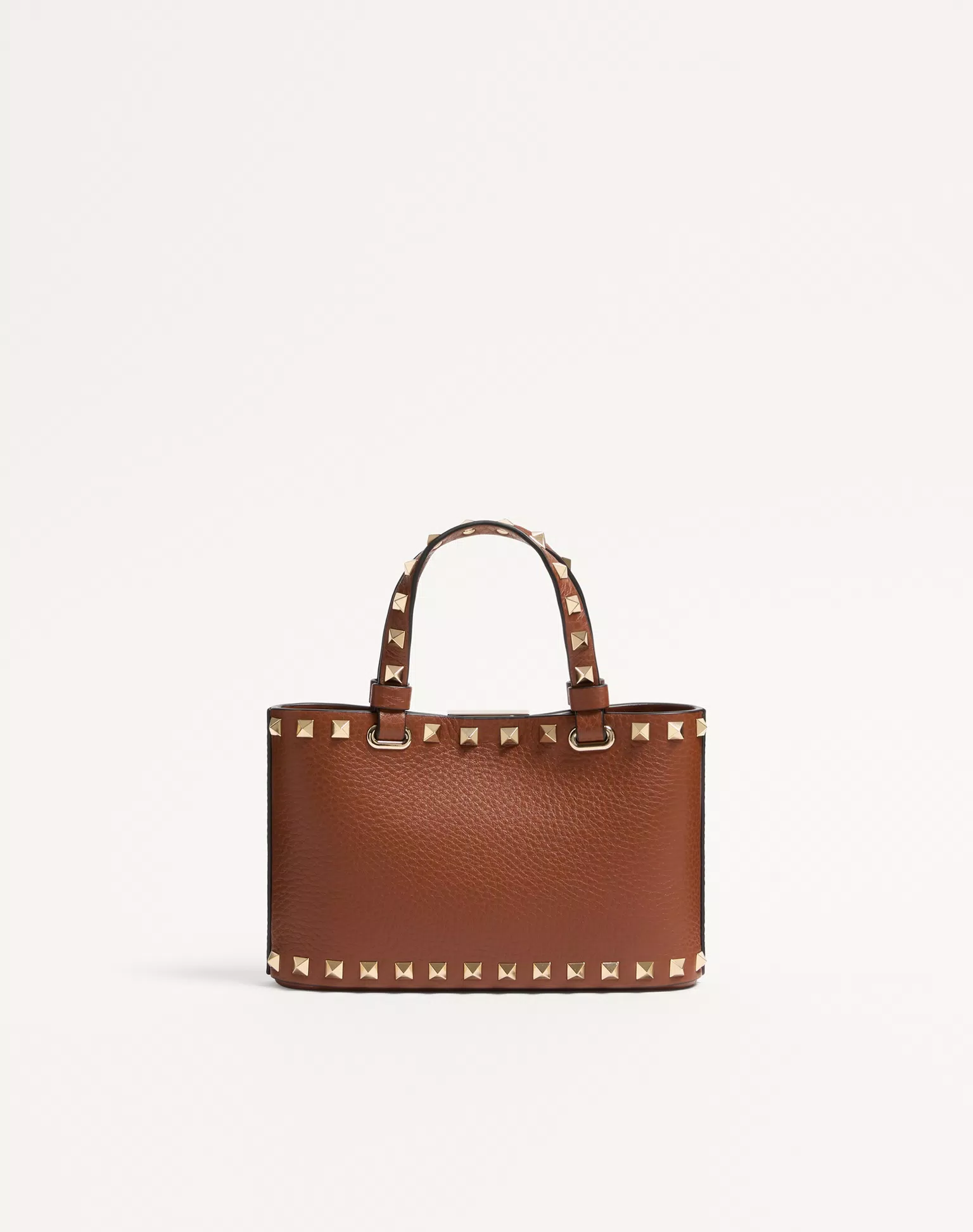 Valentino Rockstud Mini Shopping Bag In Grainy Calfskin