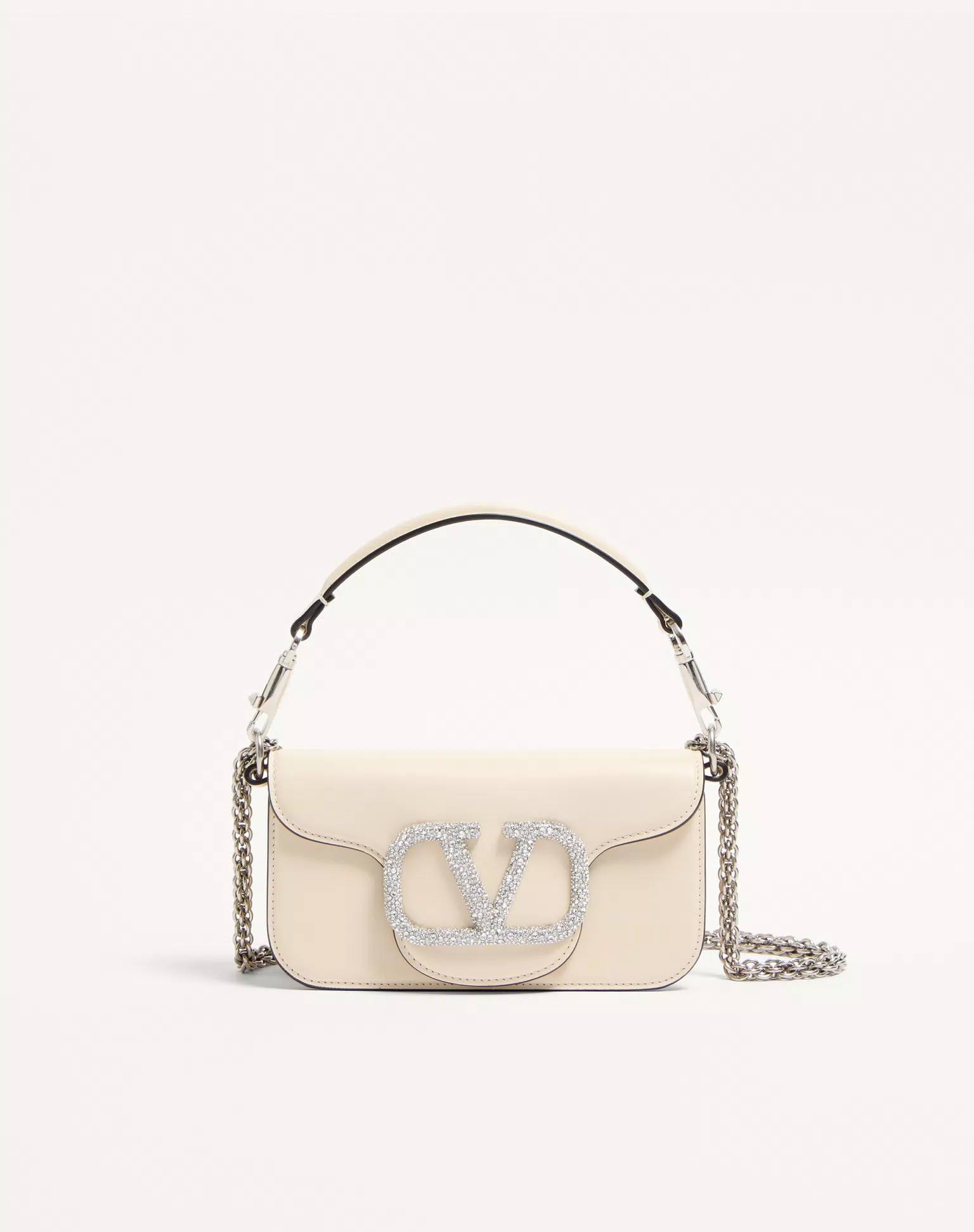 Valentino Garavani Locò Small Shoulder Bag With Jewel Logo