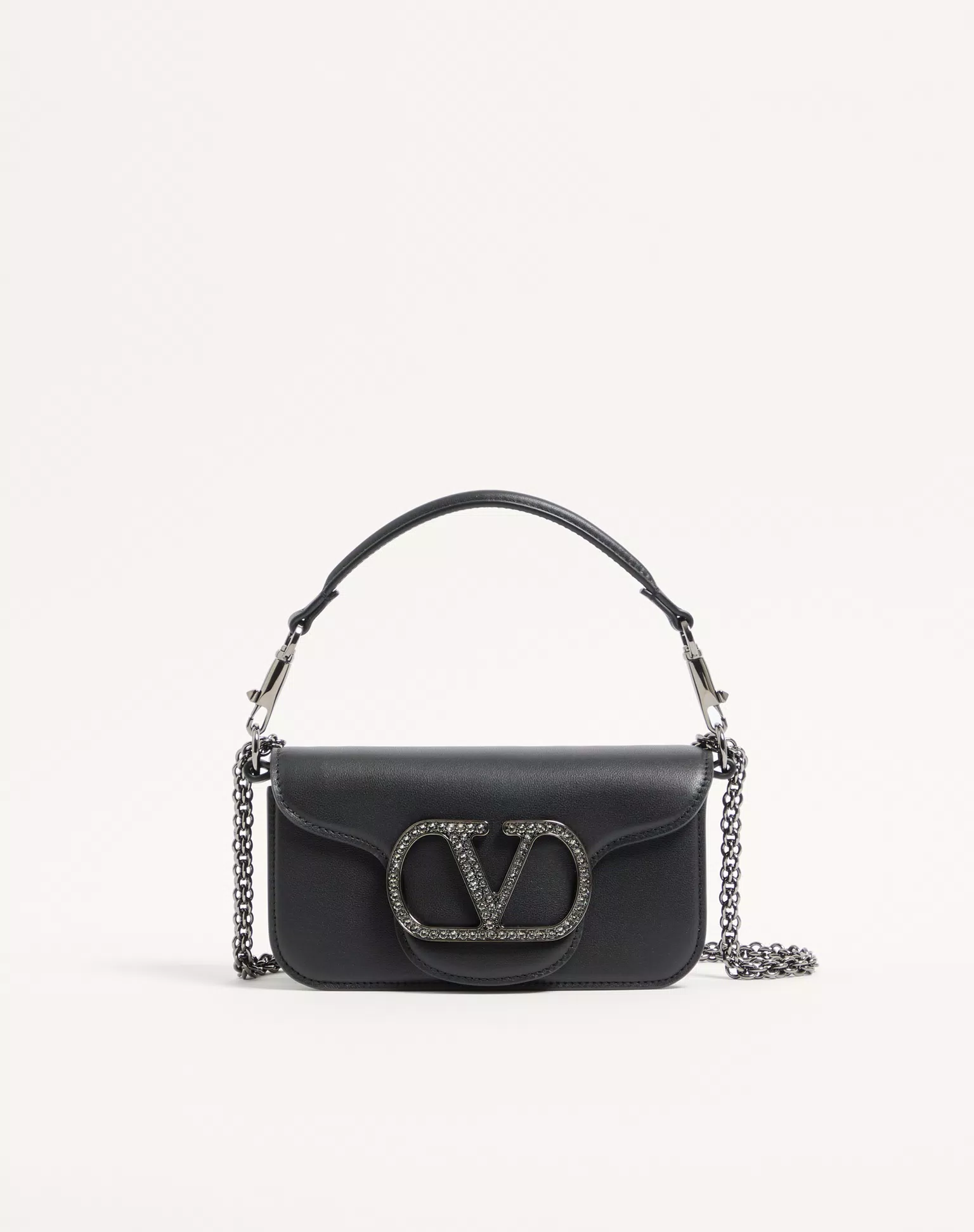 Valentino Garavani Locò Small Shoulder Bag with Jewel Logo