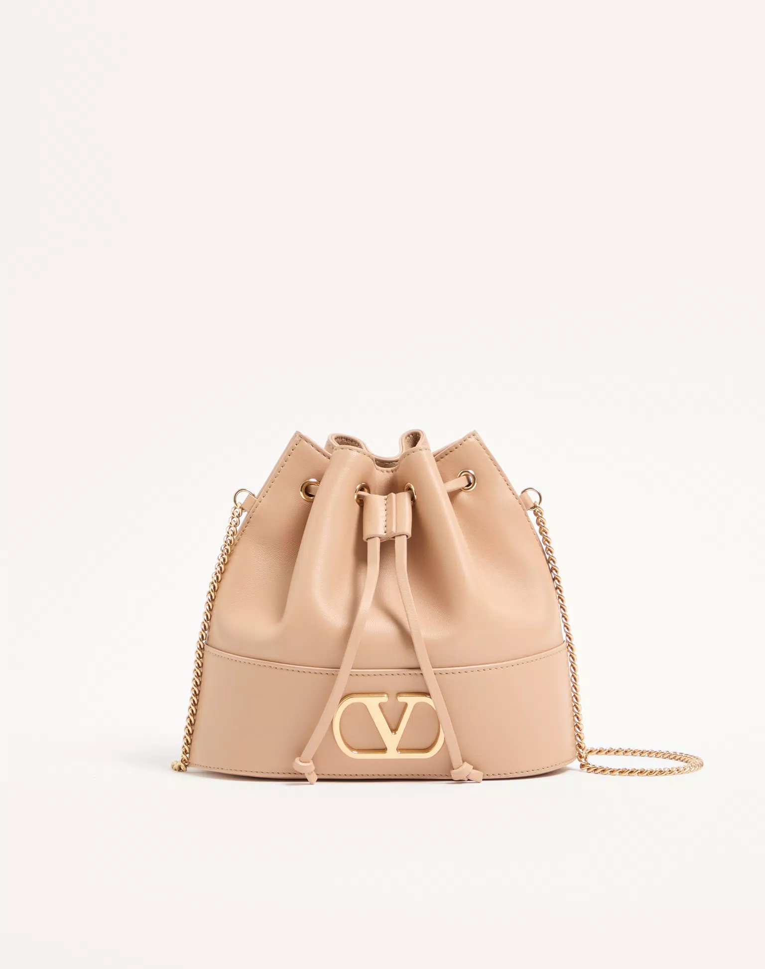 Valentino Mini VLogo Signature Bucket Bag In Nappa Leather