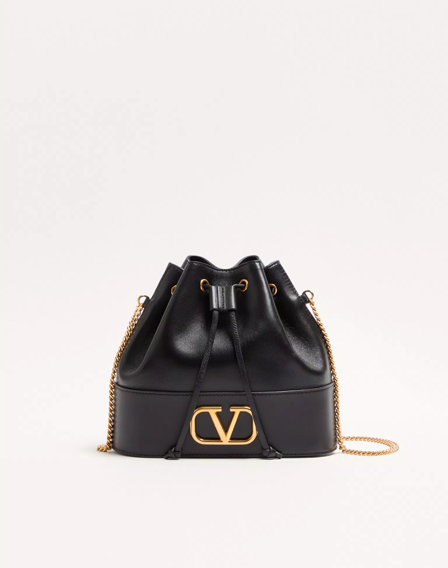 Valentino Mini VLogo Signature Bucket Bag In Nappa Leather