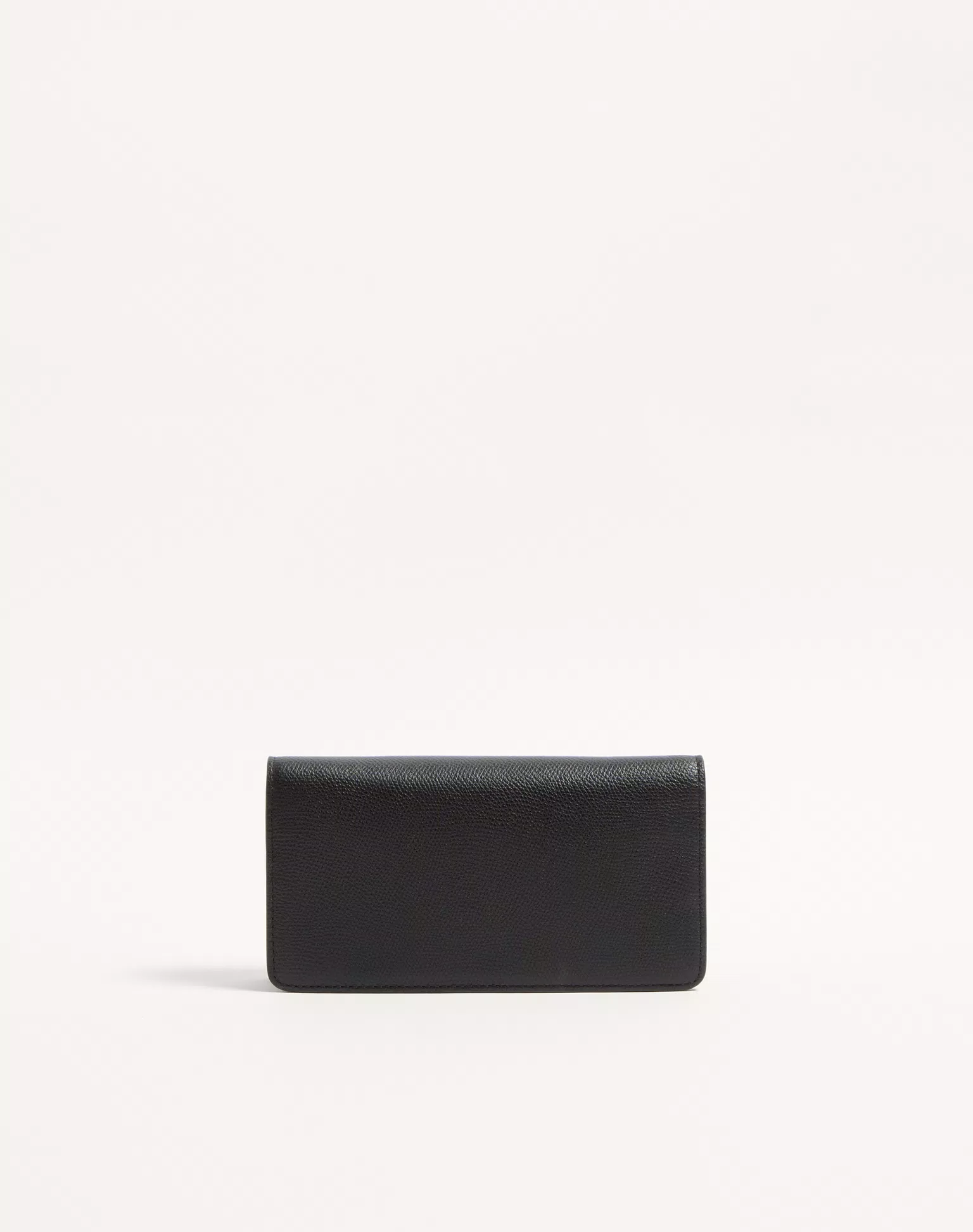 Valentino VLogo Signature Grainy Calfskin Wallet With Chain