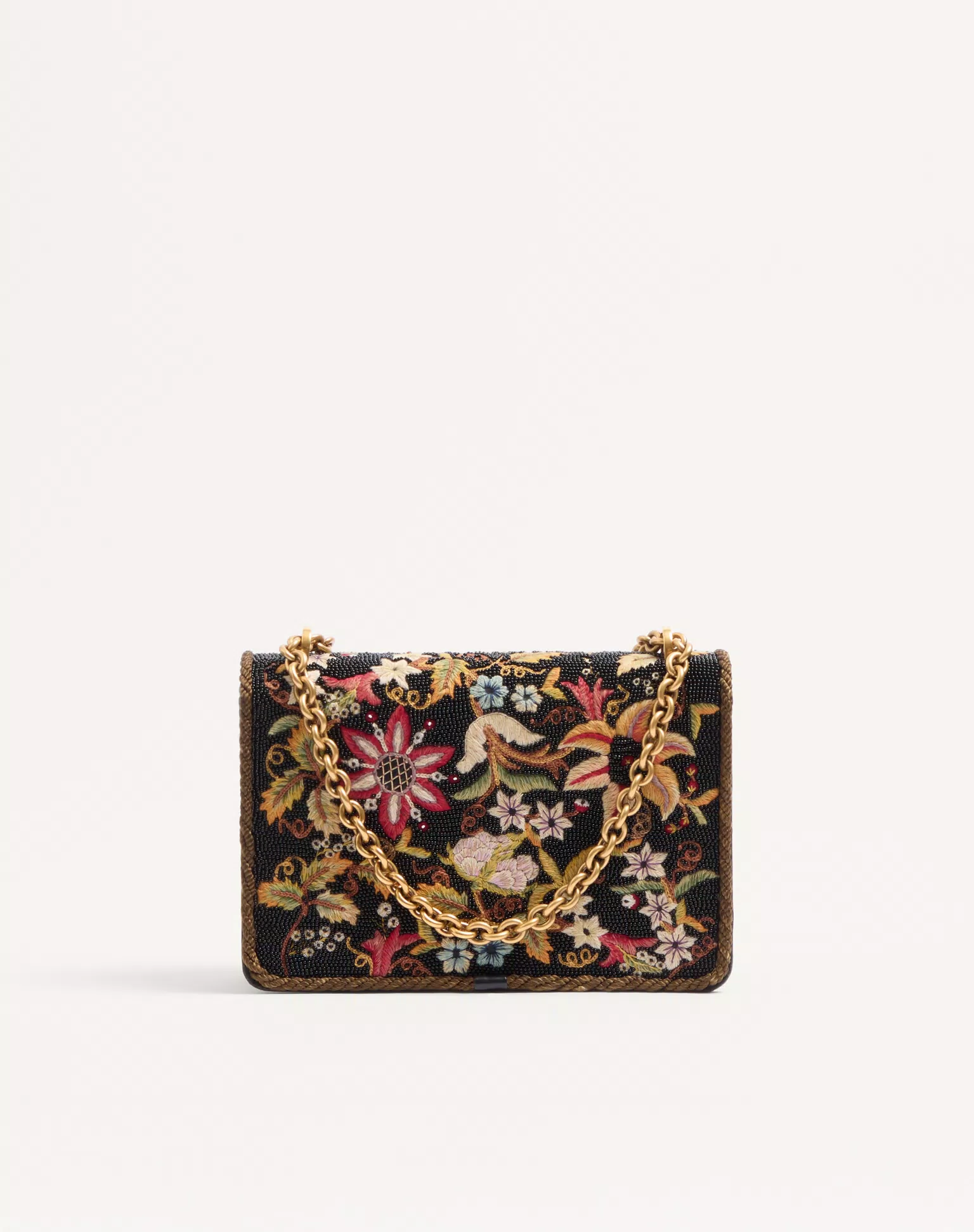 Valentino Garavani Vain Embroidered Shoulder Bag