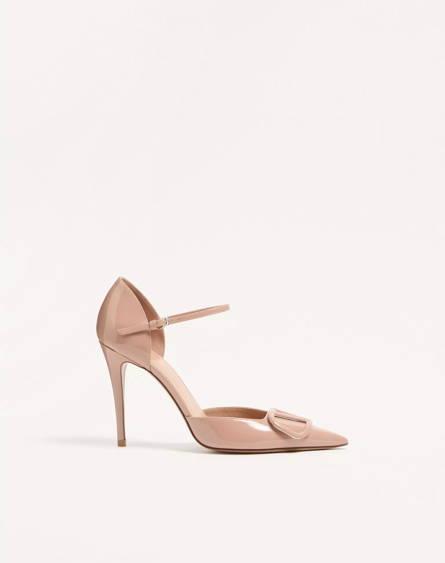 Valentino VLogo Signature D'Orsay Patent Leather Pumps 100Mm
