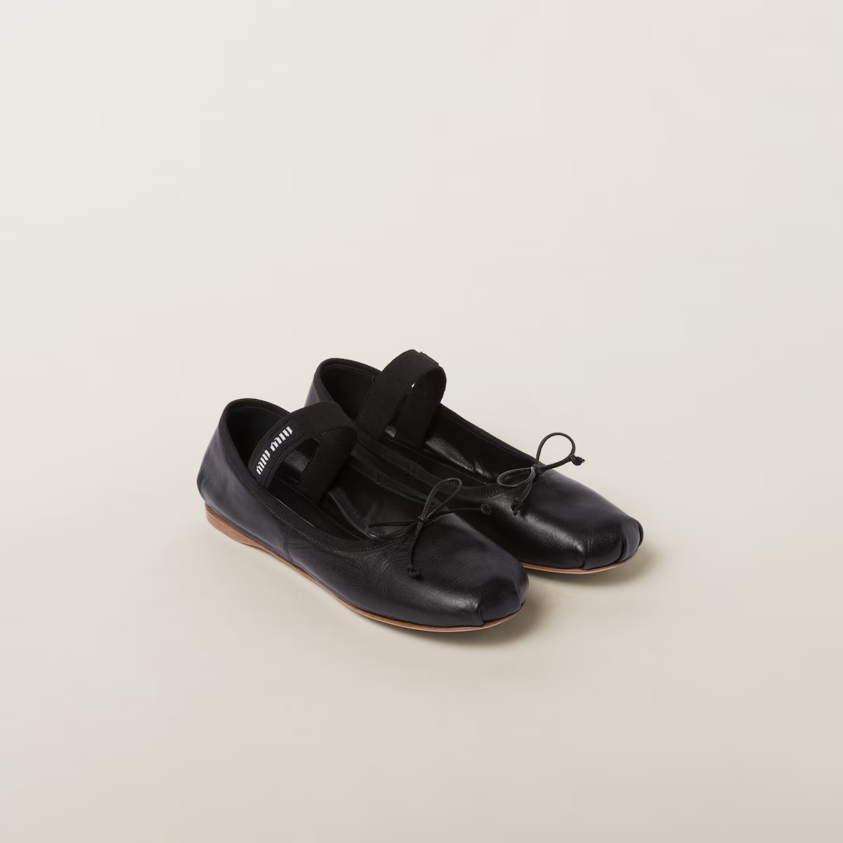 Miu Miu Bailarinas de piel