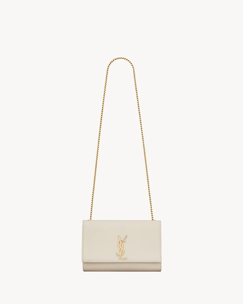 Saint Laurent Kate mediano de piel efecto grain de poudre
