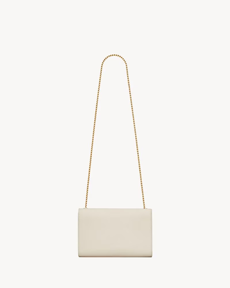 Saint Laurent Kate mediano de piel efecto grain de poudre