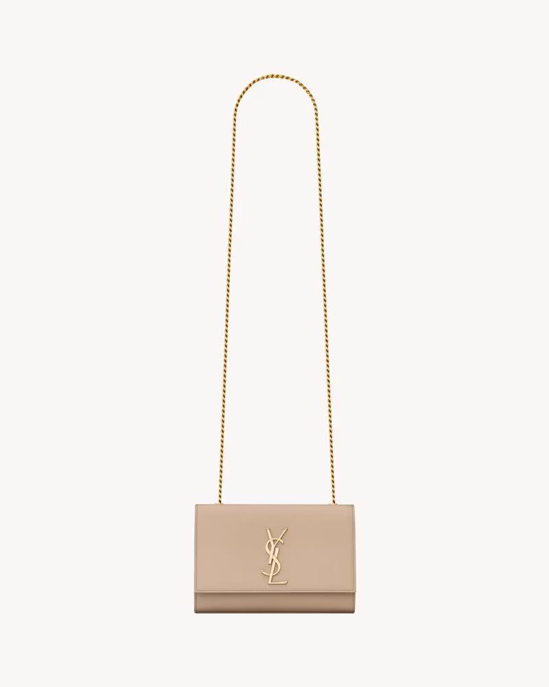 Saint Laurent Kate small de piel efecto grain de poudre