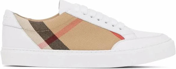 Burberry tenis con panel House Check