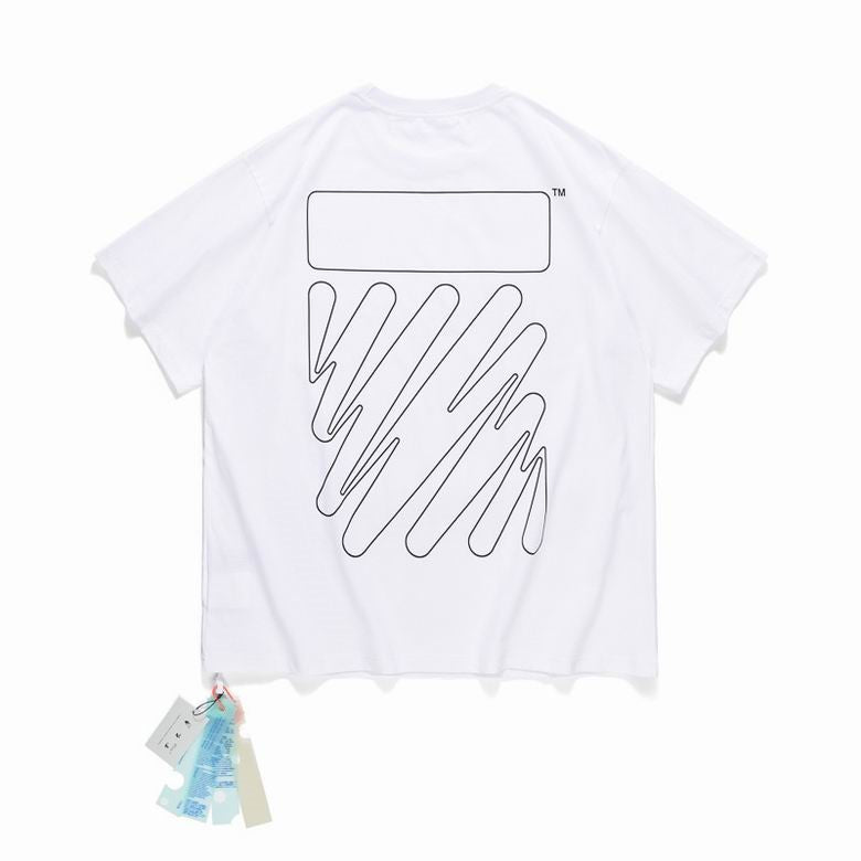 Playera Off-White con estampado Wave Diag