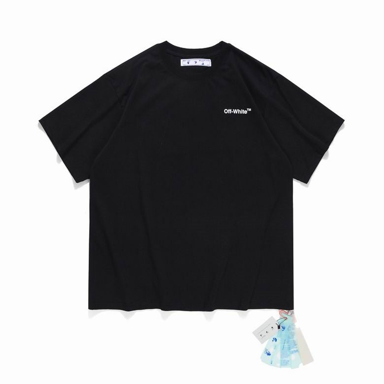 Playera Off-White con estampado Wave Diag
