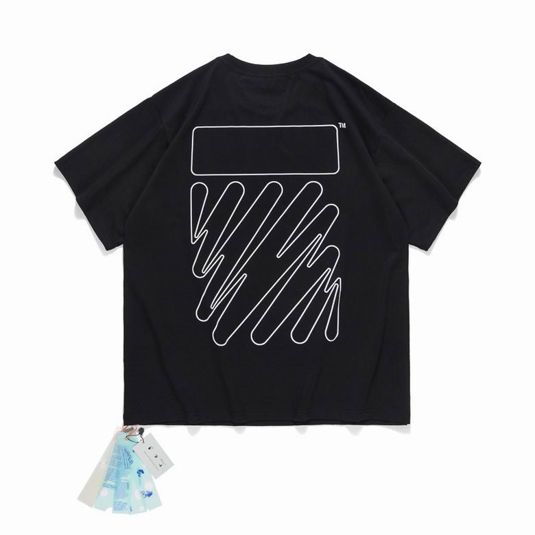 Playera Off-White con estampado Wave Diag