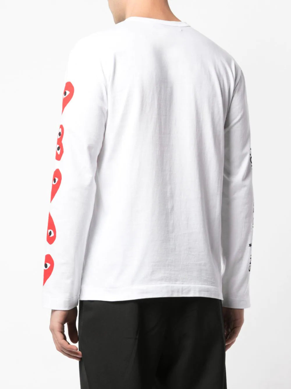 Playera CDG manga larga con estampado floral