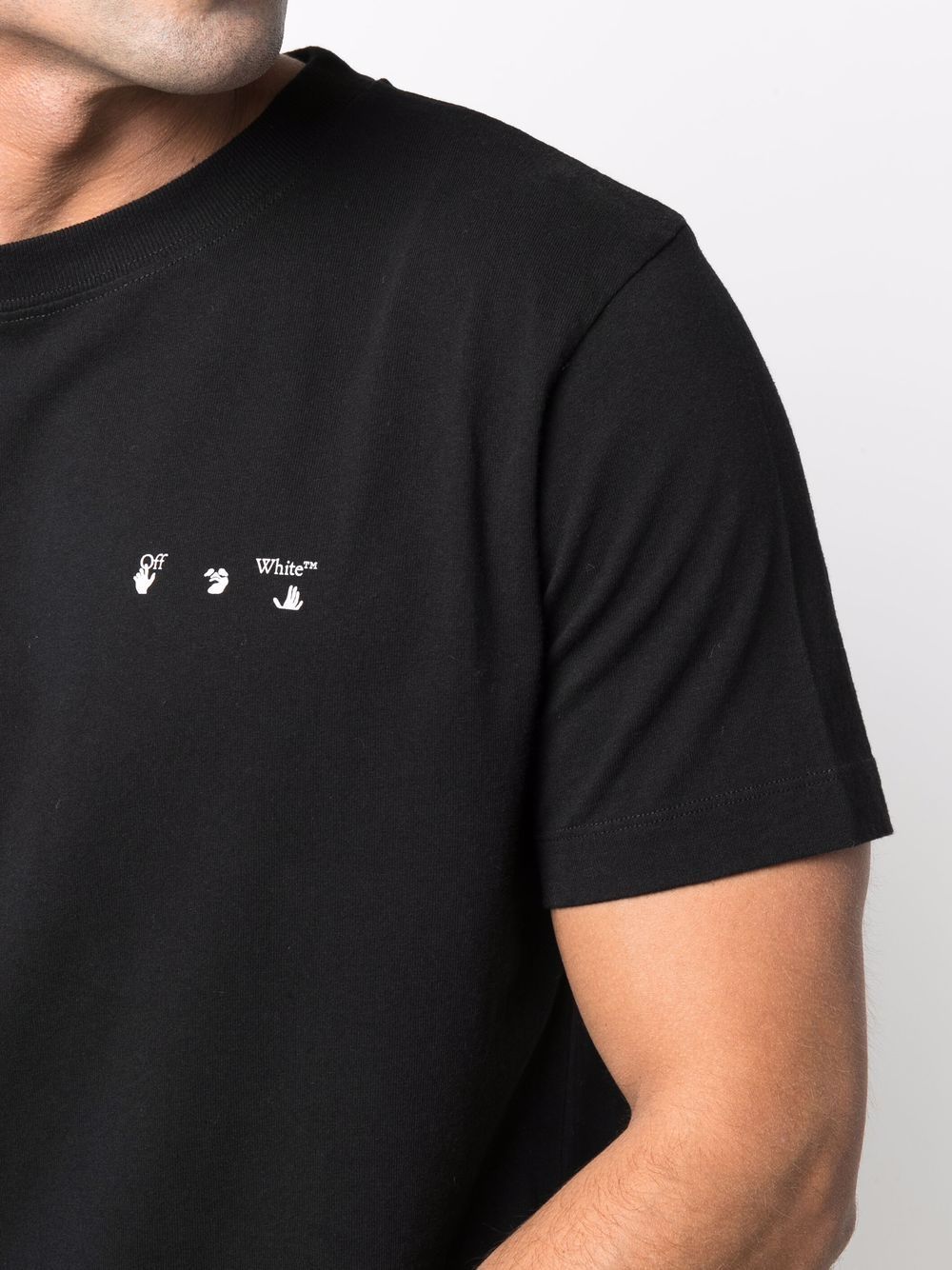 Playera Off-White con estampado Caravaggio