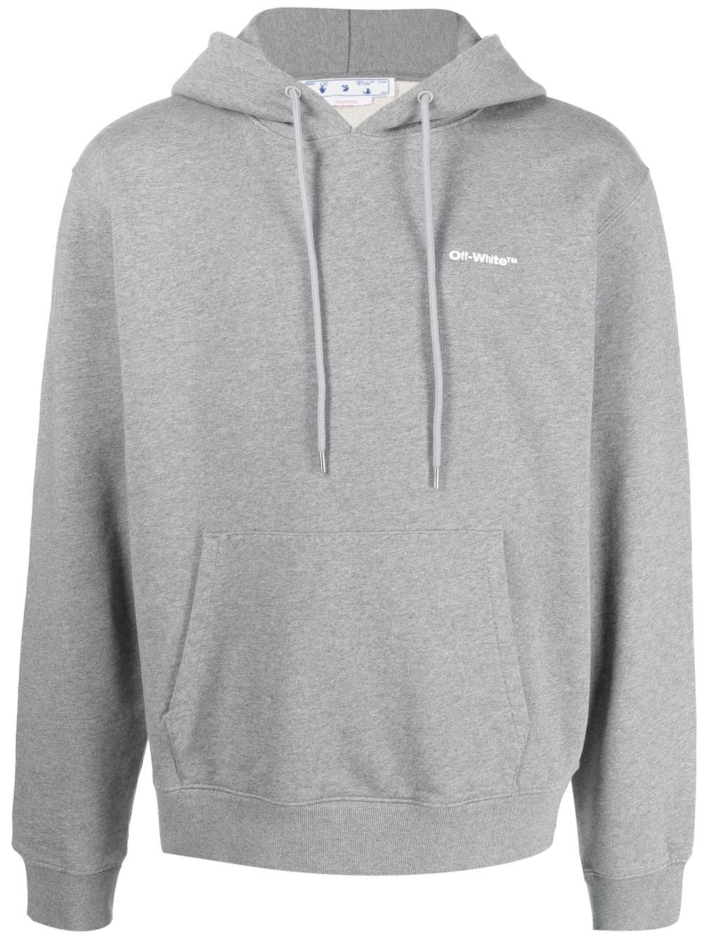 Hoodie Off-White con estampado Wave