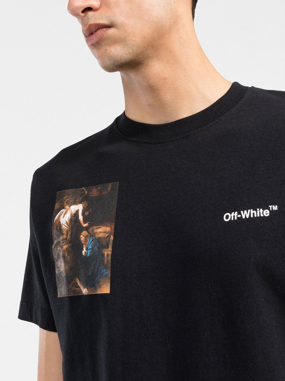Playera Off-White con estampado Carvaggio Lute