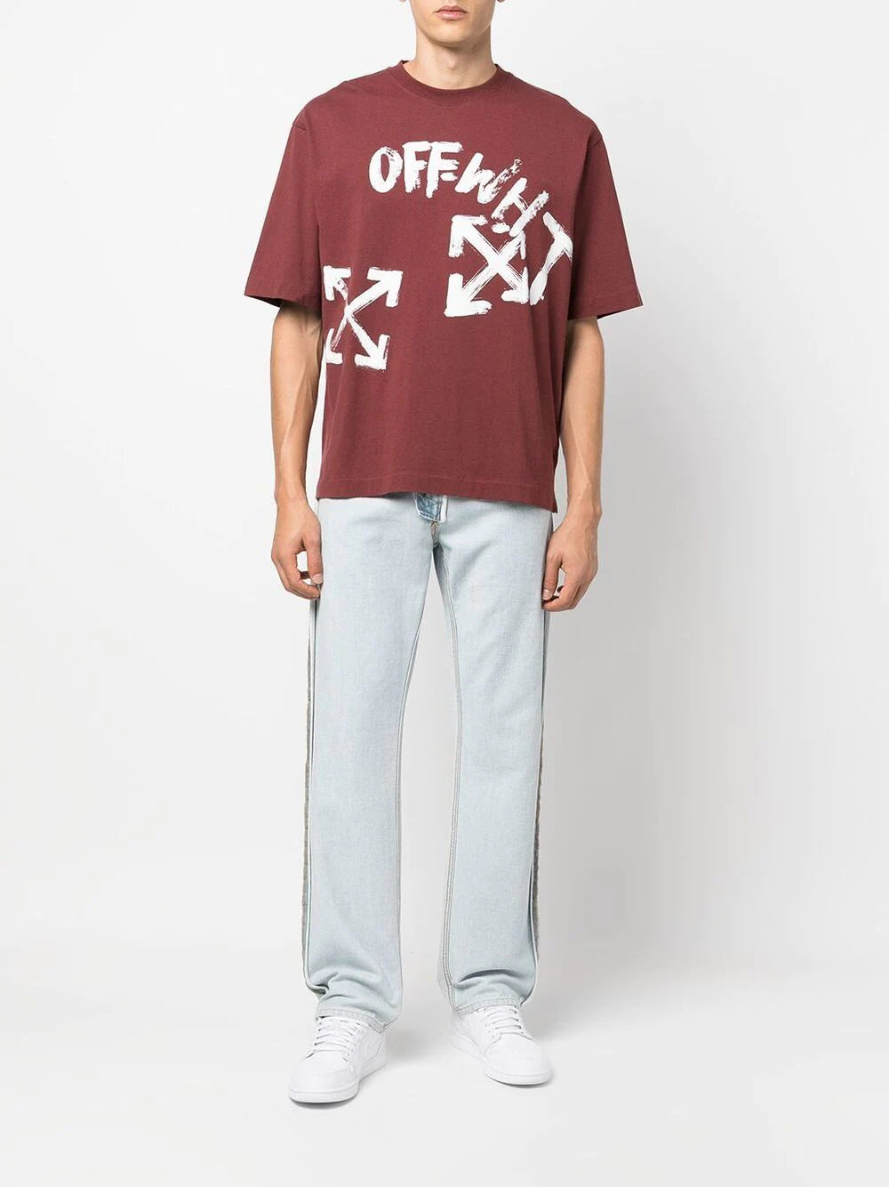 Playera Off-White con motivo Arrows