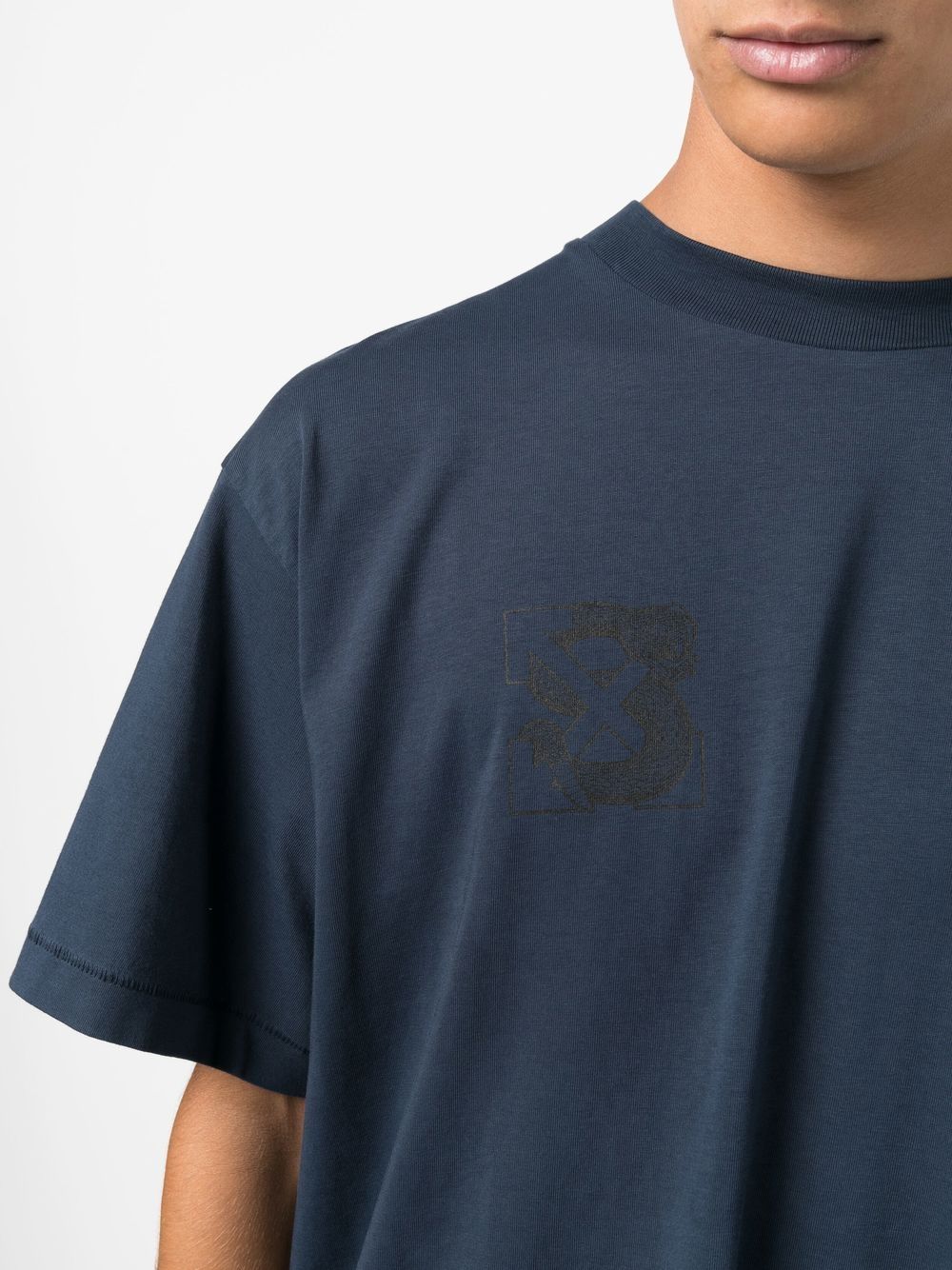 Playera Off-White con motivo Arrows y estampado de serpiente de Off-White x SLB