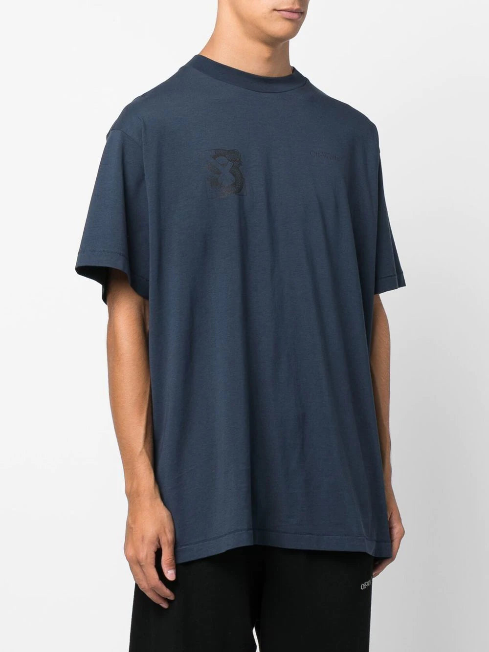 Playera Off-White con motivo Arrows y estampado de serpiente de Off-White x SLB