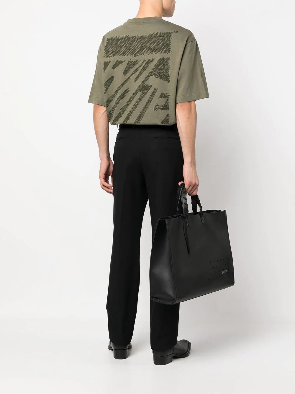 Playera Off-White con logo estampado