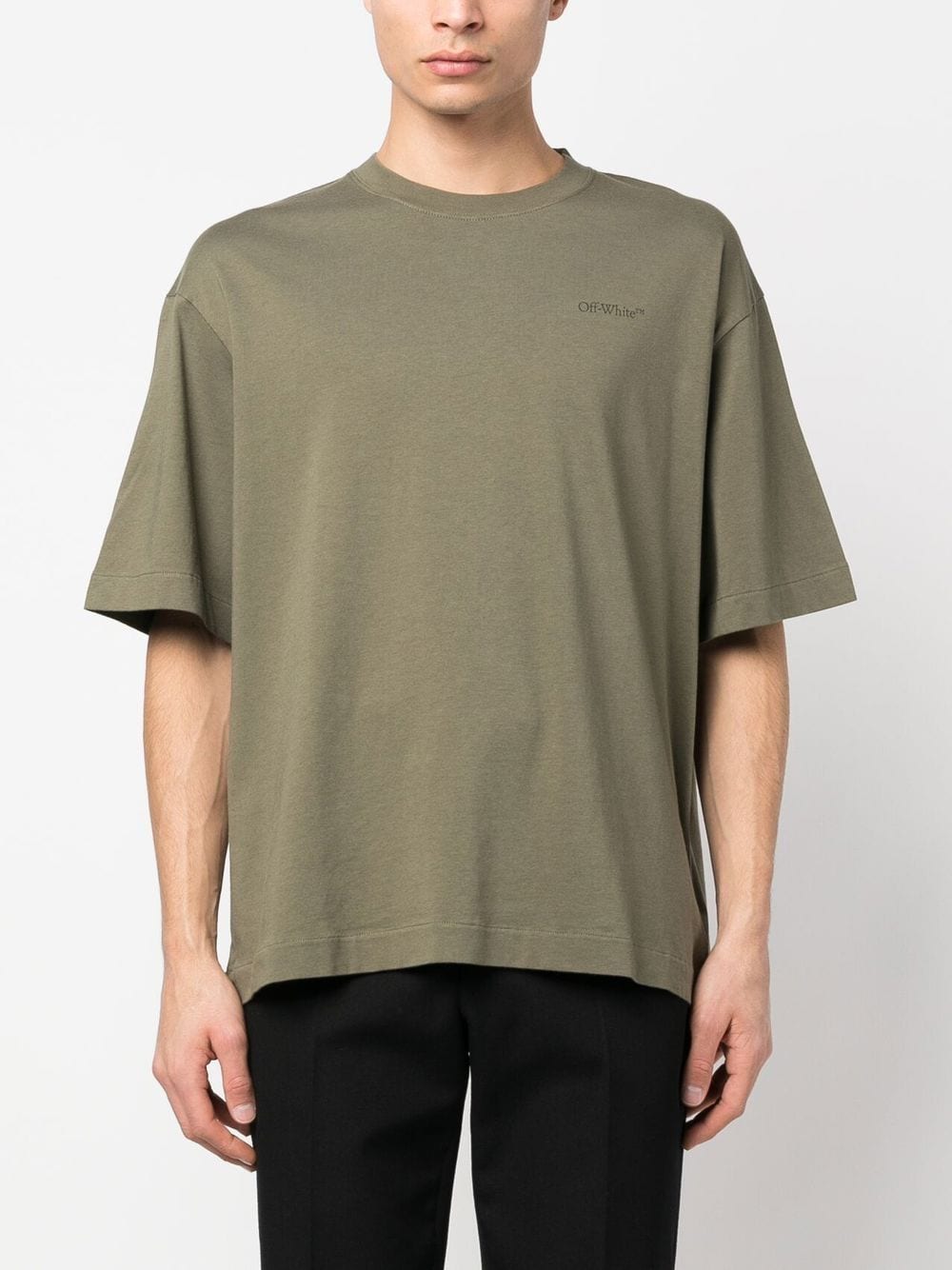 Playera Off-White con logo estampado