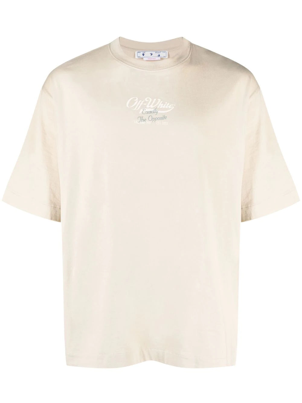 Playera Off-White con logo estampado