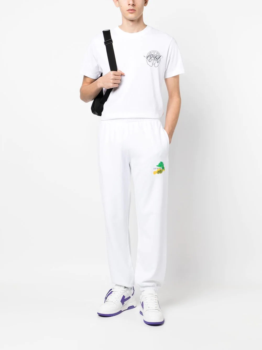 Playera Off-White con estampado Hand Arrow