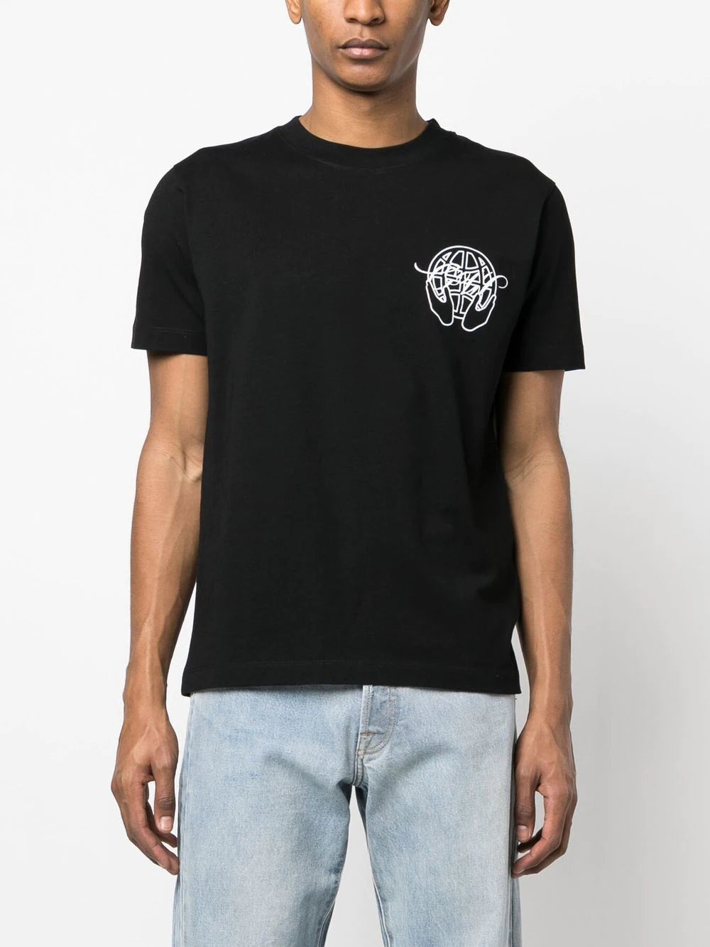 Playera Off-White con logo estampado