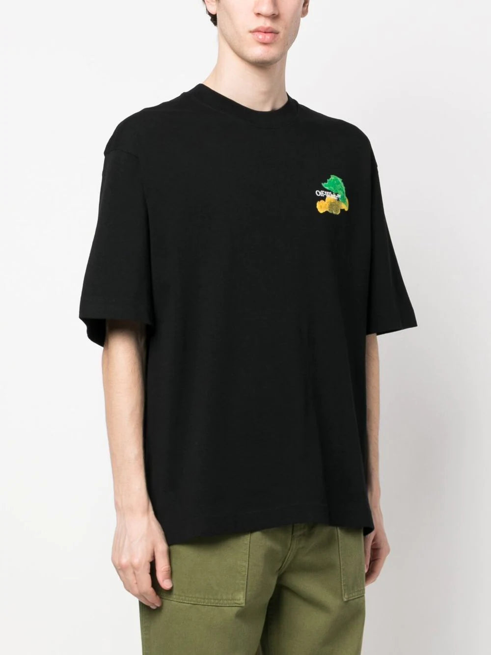 Playera Off-White con motivo Brush Arrow