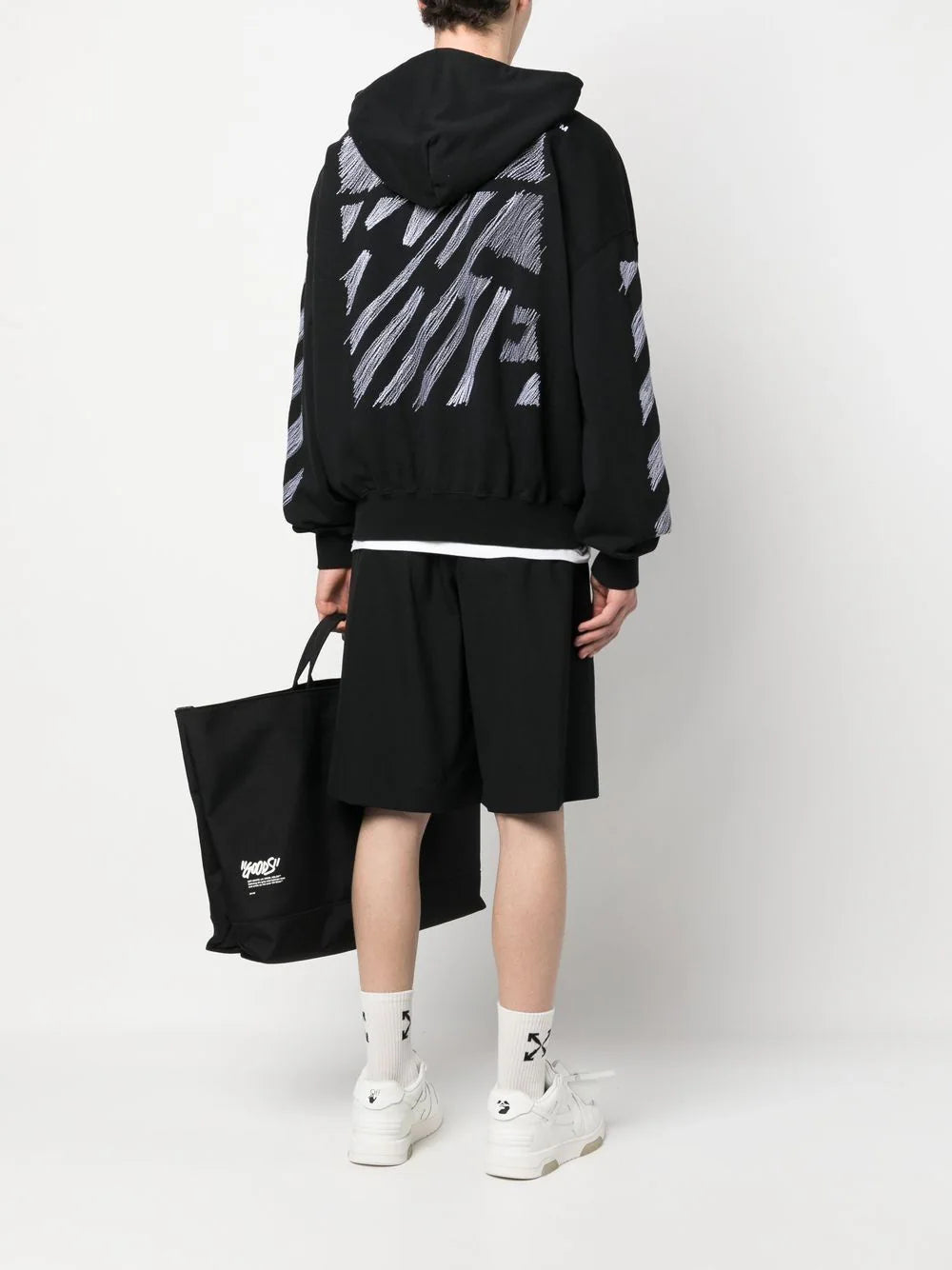 Hoodie Off-White con motivo Scribble Diag