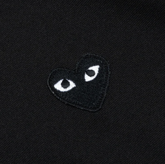 Hoodie CDG Play Big Black Heart Zip Up