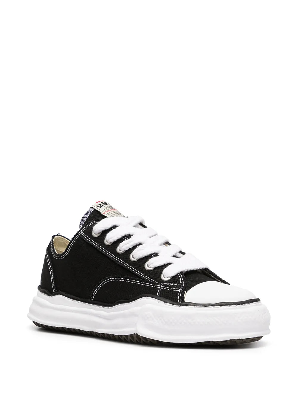 Maison MIHARA YASUHIRO tenis bajos con puntera redonda - negro