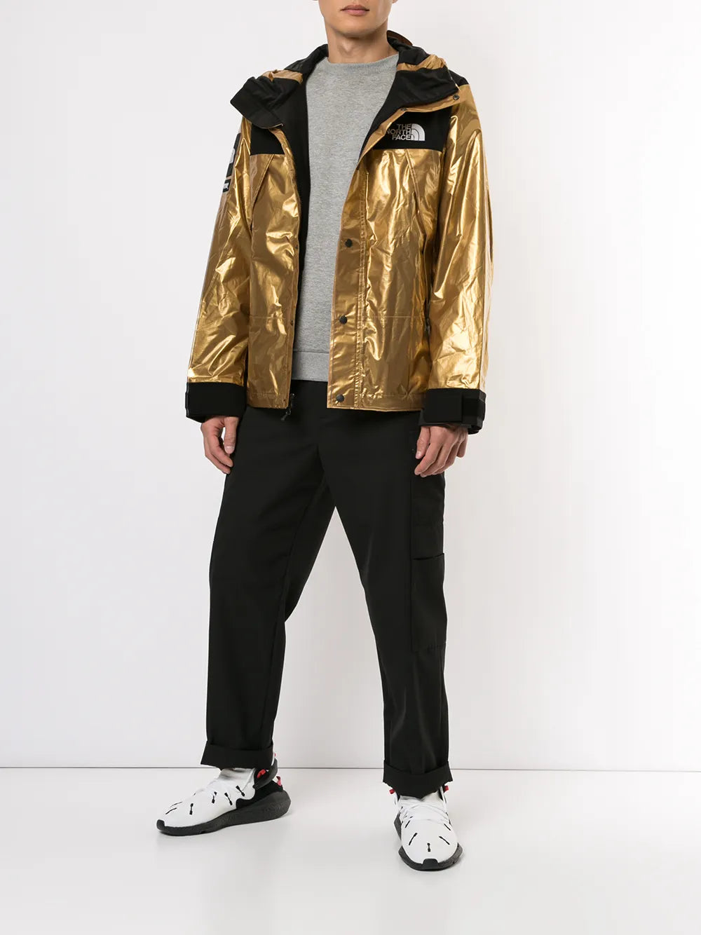 Supreme TNF metallic mountain parka - Dorado - imagen 2