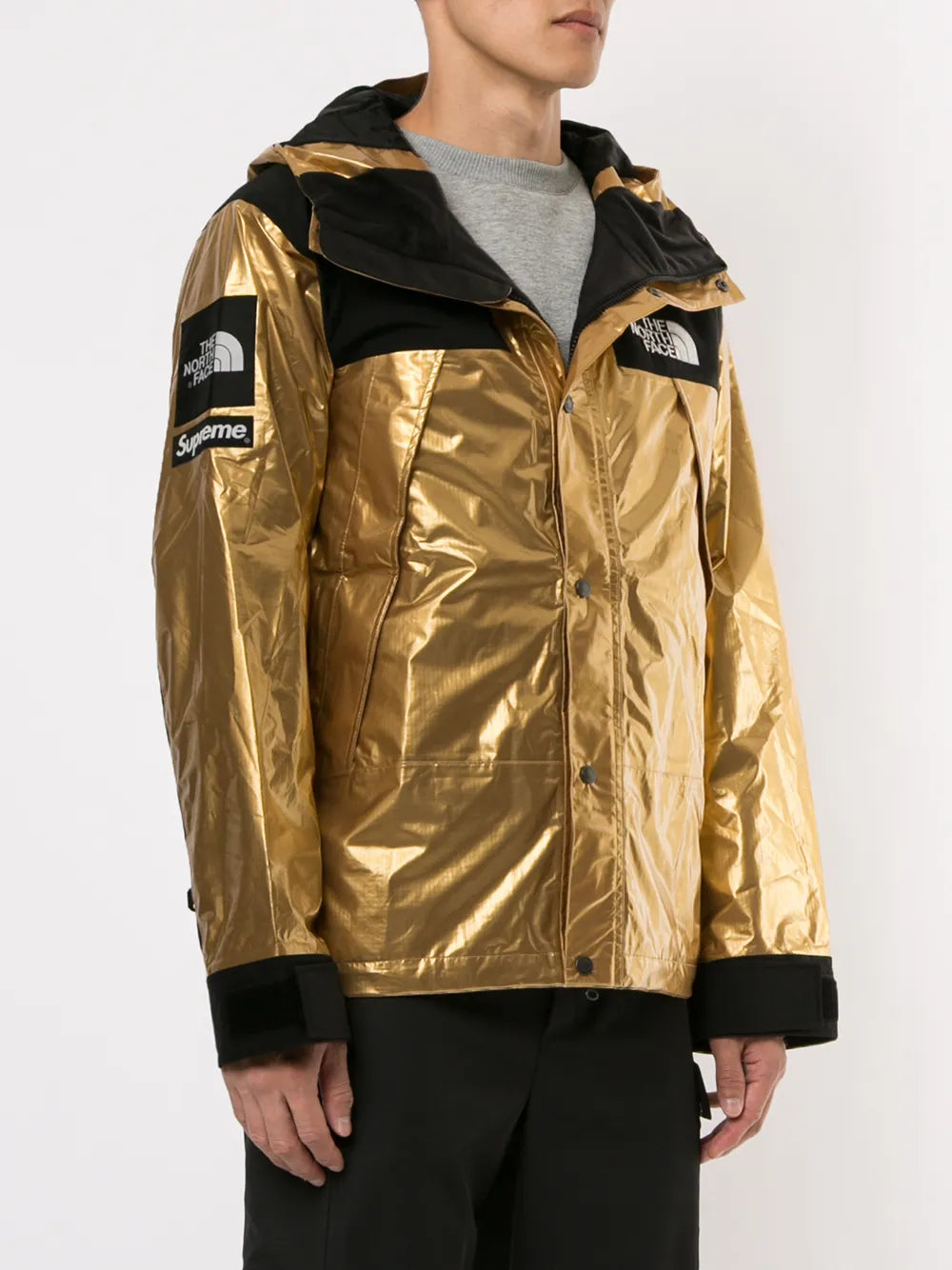 Supreme TNF metallic mountain parka - Dorado - imagen 3