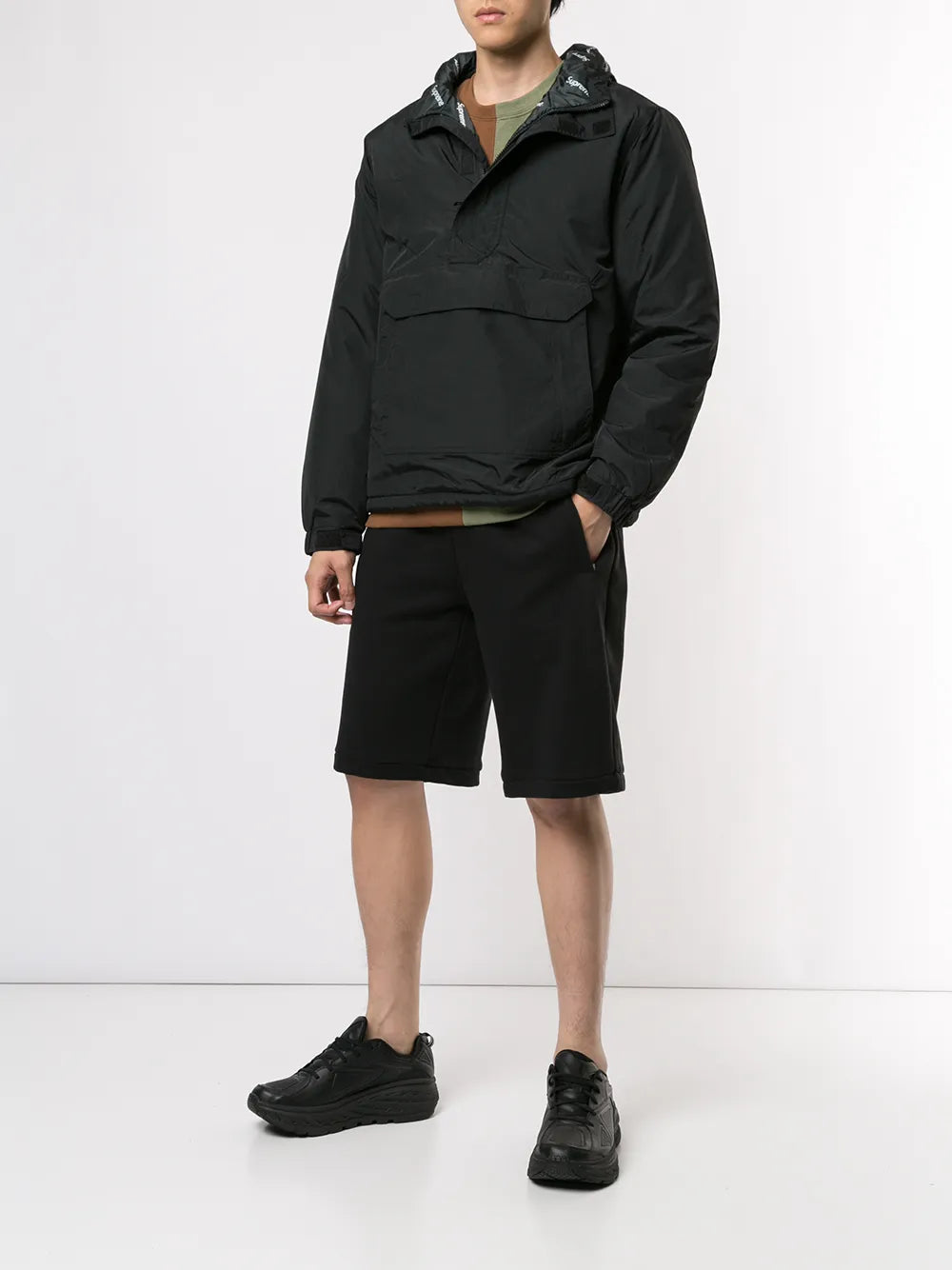 Supreme half-zip pullover - Negro - imagen 2