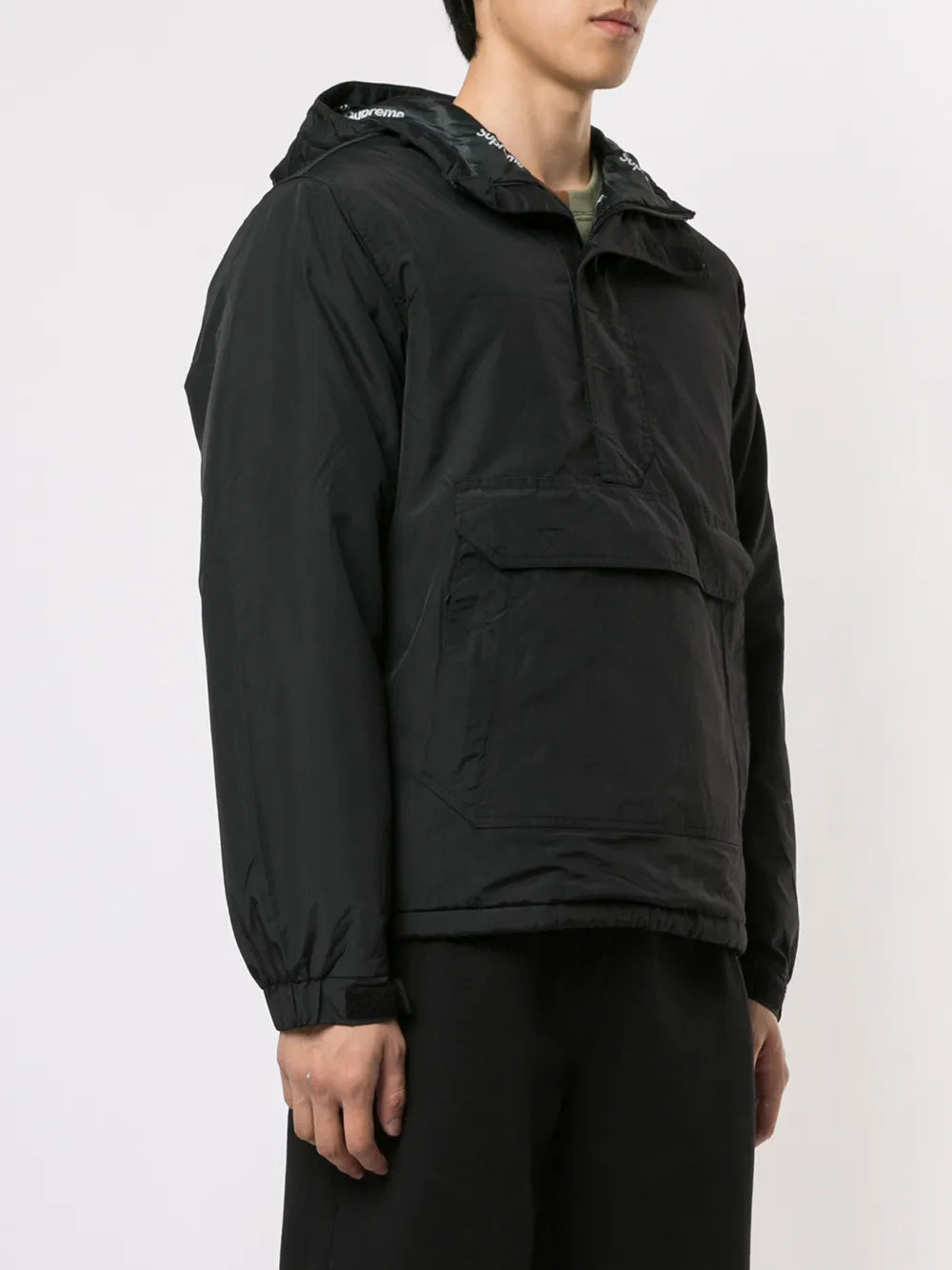 Supreme half-zip pullover - Negro - imagen 3